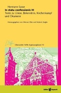 Cover: In statu confessionis III - Edition Ruprecht