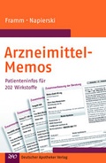 Cover: Arzneimittel-Memos - Deutscher Apotheker Verlag