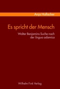 Cover: Es spricht der Mensch - Brill Deutschland