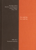 Cover: Politische Philosophie und Rechtstheorie des Mittelalters und der... / Lex und Ius. Lex and Ius - frommann-holzboog