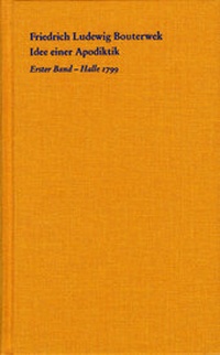 Enlarge image Cover: Idee einer Apodiktik - frommann-holzboog