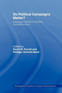 Enlarge image Cover: Do Political Campaigns Matter? - Routledge