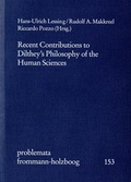 Cover: Recent Contributions to Dilthey's Philosophy of the Human Sciences - frommann-holzboog
