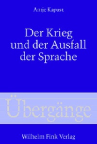 Enlarge image Cover: Der Krieg und der Ausfall der Sprache - Brill Deutschland GmbH