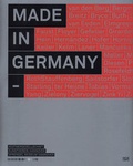Cover: Made in Germany - Hatje Cantz Verlag