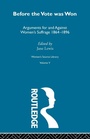 Cover: Before the Vote was Won - Routledge