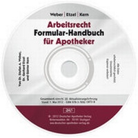 Abbildung von: Arbeitsrecht für Apotheker CD-ROM VO 20 - Deutscher Apotheker Verlag