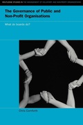 Cover: The Governance of Public and Non-Profit Organizations - Routledge
