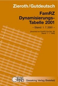 Abbildung von: FamRZ Dynamisierungs-Tabelle 2001 - Gieseking