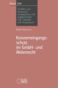 Cover: Konzerneingangsschutz im GmbH- und Aktienrecht - Gieseking
