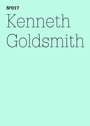 Cover: Kenneth Goldsmith - Hatje Cantz Verlag