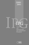 Cover: Gutachten zum internationalen und ausl&auml;ndischen Privatrecht IPG 2000/2001 - Gieseking