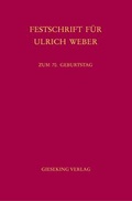 Cover: Festschrift f&uuml;r Ulrich Weber - Gieseking