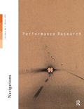 Cover: Performance Research V6 Issu 3 - Routledge