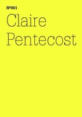 Cover: Claire Pentecost - Hatje Cantz Verlag