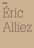 Cover: &Eacute;ric Alliez - Hatje Cantz Verlag