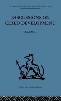 Enlarge image Cover: Discussions on Child Development - Routledge