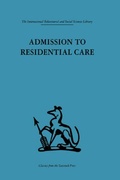 Cover: Admission to Residential Care - Routledge