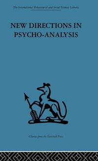 Enlarge image Cover: New Directions in Psycho-Analysis - Routledge