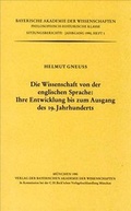 Cover: Die Wissenschaft von der englischen Sprache - Bayerische Akademie der Wissenschaften