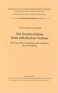 Cover: Die Iterativst&auml;mme beim akkadischen Verbum - Bayerische Akademie der Wissenschaften