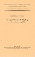 Cover: Die angels&auml;chsische Rechtspflege - Bayerische Akademie der Wissenschaften
