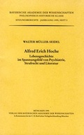 Cover: Alfred Erich Hoche - Bayerische Akademie der Wissenschaften