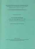 Cover: Zur Geschichte der Botanik an der Universit&auml;t Ingolstadt 1472-1800 - Bayerische Akademie der Wissenschaften