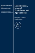 Cover: Distribution, Integral Transforms and Applications - CRC Press