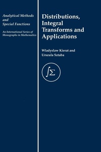 Enlarge image Cover: Distribution, Integral Transforms and Applications - CRC Press