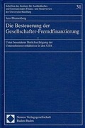 Cover: Die Besteuerung der Gesellschafter-Fremdfinanzierung - Nomos