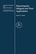 Cover: Hypersingular Integrals and Their Applications - CRC Press