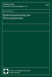 Abbildung von: Entkriminalisierung des Wirtschaftsrechts - Nomos