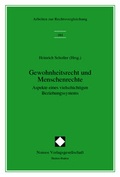 Cover: Gewohnheitsrecht und Menschenrechte - Nomos