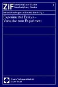 Enlarge image Cover: Experimental Essays - Versuche zum Experiment - Nomos
