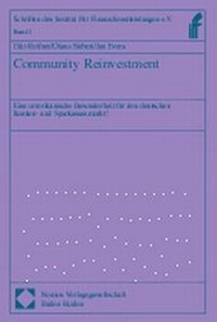 Enlarge image Cover: Community Reinvestment - Nomos