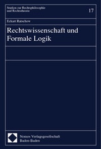Enlarge image Cover: Rechtswissenschaft und Formale Logik - Nomos