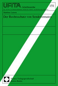 Enlarge image Cover: Der Rechtsschutz von Sendeformaten - Nomos