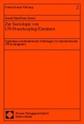 Cover: Zur Soziologie von UN-Peacekeeping-Eins&auml;tzen - Nomos