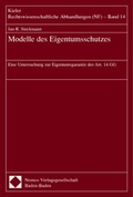 Cover: Modelle des Eigentumsschutzes - Nomos