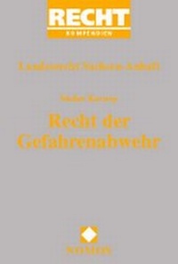 Abbildung von: Recht der Gefahrenabwehr - Nomos