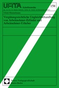 Cover: Verg&uuml;tungsrechtliche Ungleichbehandlung von Arbeitnehmer-Erfinder und Arbeitnehmer-Urheber - Nomos