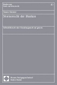 Abbildung von: Stornorecht der Banken - Nomos
