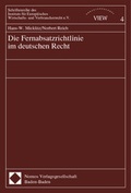 Cover: Die Fernabsatzrichtlinie im deutschen Recht - Nomos
