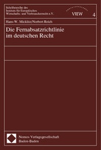 Abbildung von: Die Fernabsatzrichtlinie im deutschen Recht - Nomos