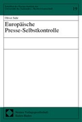 Cover: Europ&auml;ische Presse-Selbstkontrolle - Nomos