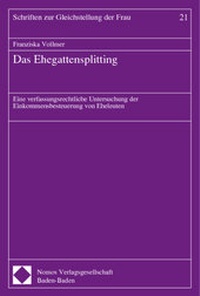 Abbildung von: Das Ehegattensplitting - Nomos