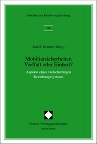 Abbildung von: Mobiliarsicherheiten - Vielfalt oder Einheit? - Nomos