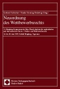 Cover: Neuordnung des Wettbewerbsrechts - Nomos
