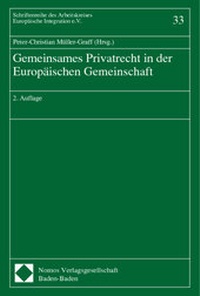 Abbildung von: Gemeinsames Privatrecht in der Europäischen Gemeinschaft - Nomos